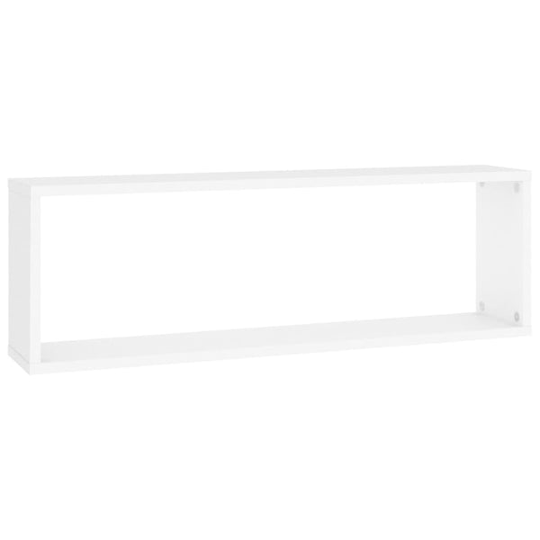 Weißes Würfel-Wandregal Tinculina 80x15x26,5cm (4 Stück Spanplatte)