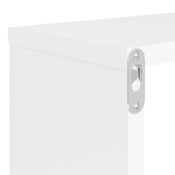Weißes Würfel-Wandregal Tinculina 80x15x26,5cm (4 Stück Spanplatte)