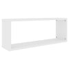 Valkoiset Tinculina kuutioseinähyllyt 60x15x23cm (2 kpl puinen)