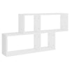 Weißes Wandregal Salomeia 100x18x53cm (Holz)