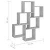 Betonggraues Würfelwandregal Varol 78x15x93cm (Holz)