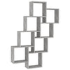 Betongraues Würfelregal Agaftanian 90x15x119cm (Holz)