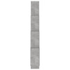 Betongraues Würfelregal Agaftanian 90x15x119cm (Holz)