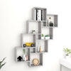 Betongraues Würfelregal Agaftanian 90x15x119cm (Holz)