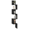 Schwarzes Wandregal Donas 20x20x127,5cm (Holz)