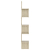 Sonoma Eiche Wand-Eckregal Donas 20x20x127,5cm (Holz)