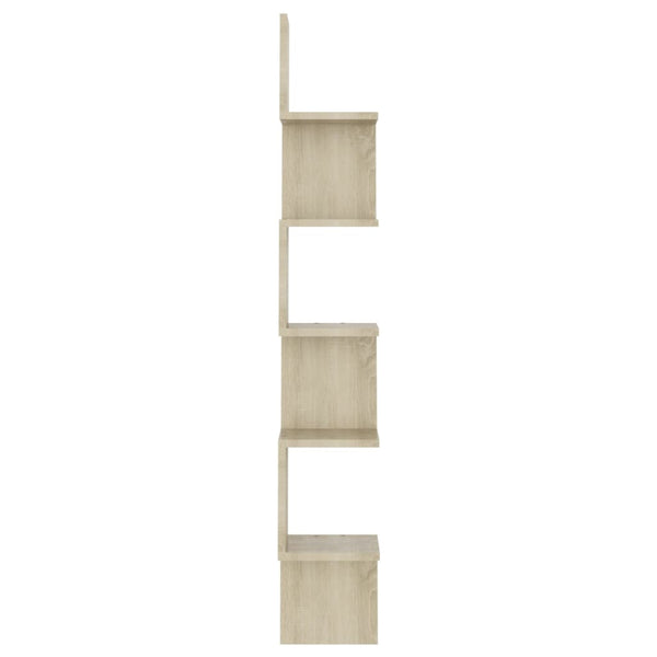 Sonoma Eiche Wand-Eckregal Donas 20x20x127,5cm (Holz)