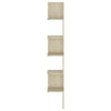 Sonoma Eiche Wand-Eckregal Donas 20x20x127,5cm (Holz)