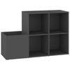 Grauer Schuhschrank Araceli für den Flur 105x35,5x70cm (Holz)