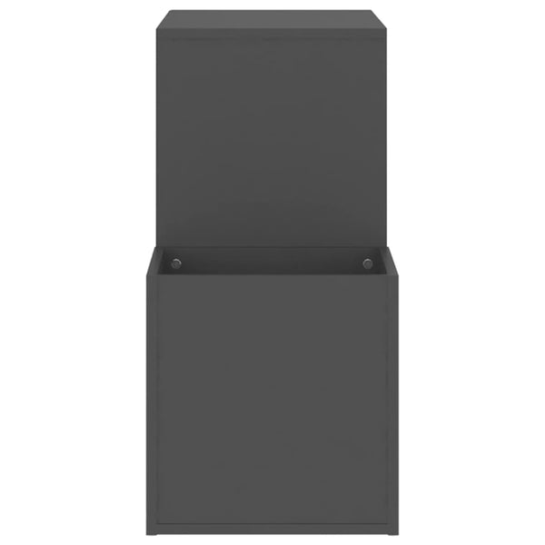 Grauer Schuhschrank Araceli für den Flur 105x35,5x70cm (Holz)