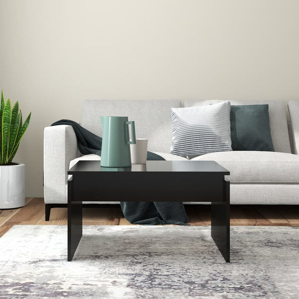 Schwarzer Couchtisch Auror 68x50x38cm (Holz)