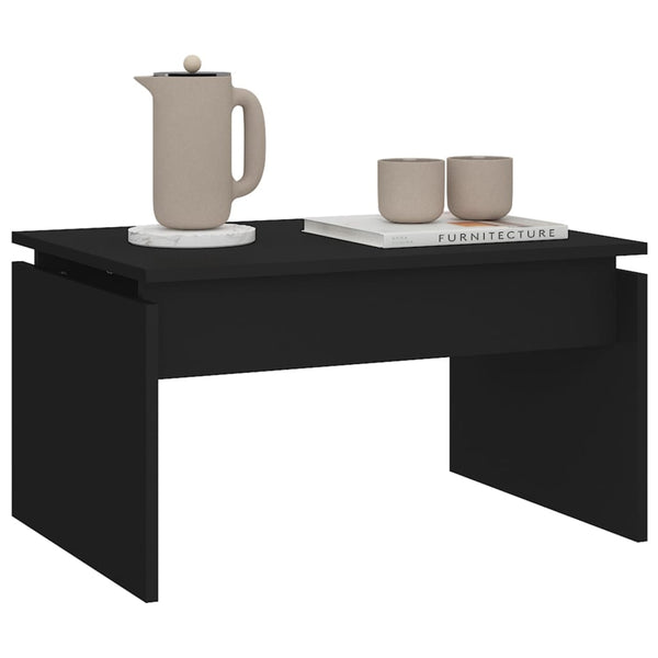 Schwarzer Couchtisch Auror 68x50x38cm (Holz)