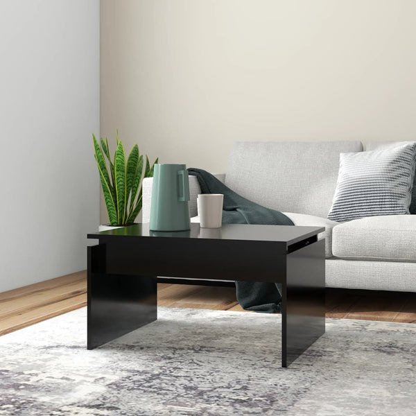 Schwarzer Couchtisch Auror 68x50x38cm (Holz)