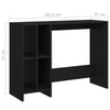 Schwarzer Schreibtisch Agathon 102,5x35x75cm (Holz)