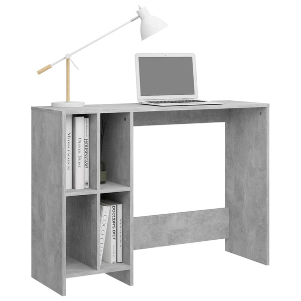Betongrauer Schreibtisch Agathon 102,5x35x75cm (Holz)