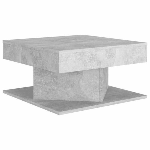 Betongrauer Couchtisch Frederica 57x57x30cm (Holz)