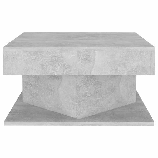 Betongrauer Couchtisch Frederica 57x57x30cm (Holz)