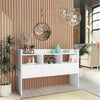 Weißes Sideboard Vionela 105x30x70cm (Holz)