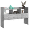 Betongraues Sideboard Vionela 105x30x70cm (Holz)