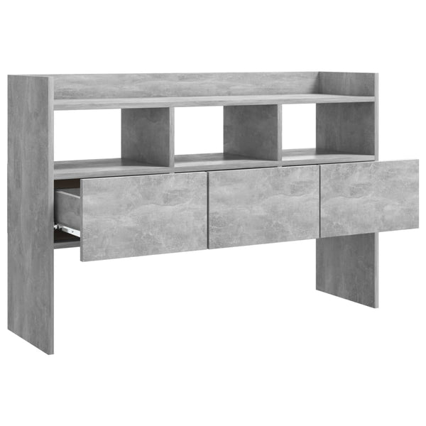 Betongraues Sideboard Vionela 105x30x70cm (Holz)