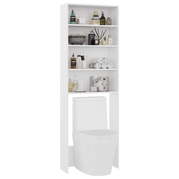 Weißer Waschmaschinenschrank Saco 64x24x190cm