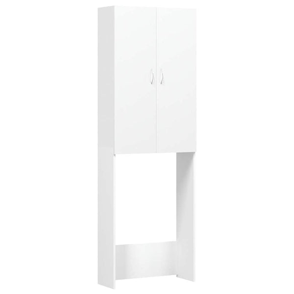 Weißer Waschmaschinenumbauschrank Zoe 64x25,5x190cm