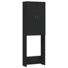 Waschmaschinenschrank Zoe schwarz 64x25,5x190cm