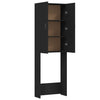 Waschmaschinenschrank Zoe schwarz 64x25,5x190cm