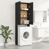 Waschmaschinenschrank Zoe schwarz 64x25,5x190cm