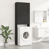 Waschmaschinenschrank Zoe schwarz 64x25,5x190cm
