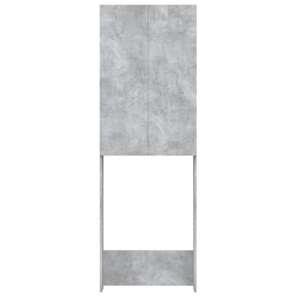 Betongrauer Waschmaschinenschrank Zoe 64x25,5x190cm