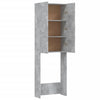 Betongrauer Waschmaschinenschrank Zoe 64x25,5x190cm