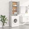 Betongrauer Waschmaschinenschrank Zoe 64x25,5x190cm