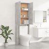 Betongrauer Waschmaschinenschrank Zoe 64x25,5x190cm