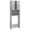 Waschmaschinenschrank Niculcea betongrau 64x25,5x190cm