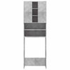 Waschmaschinenschrank Niculcea betongrau 64x25,5x190cm