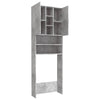 Waschmaschinenschrank Niculcea betongrau 64x25,5x190cm
