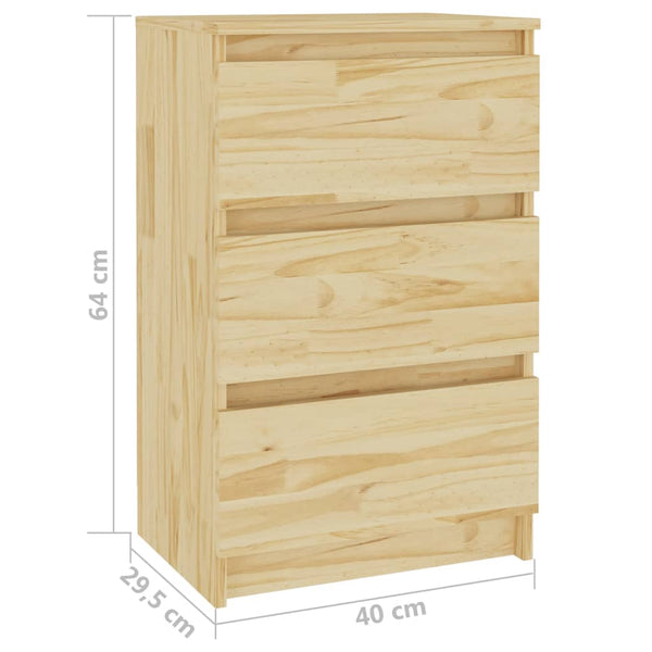 Nachttische Voip 40x29,5x64 (2 St. Kiefer)