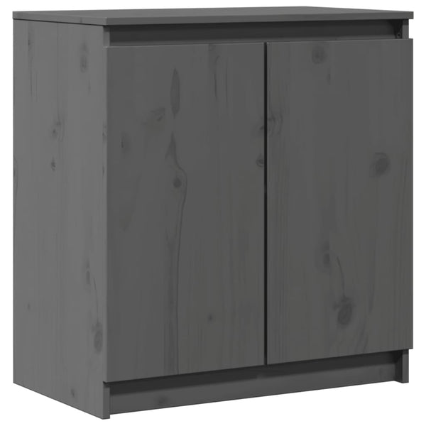 Grauer Beistellschrank Lubia 60x36x65cm (Kiefer)