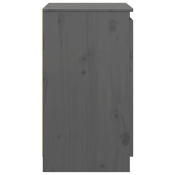 Grauer Beistellschrank Lubia 60x36x65cm (Kiefer)