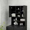 Schwarzer Waschmaschinenschrank Progresul 70,5x25,5x90cm