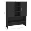 Schwarzer Waschmaschinenschrank Progresul 70,5x25,5x90cm