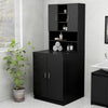 Schwarzer Waschmaschinenschrank Progresul 70,5x25,5x90cm