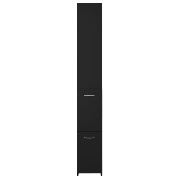 Schwarzer Badezimmerschrank Halie 25x26,5x170cm (Holz)
