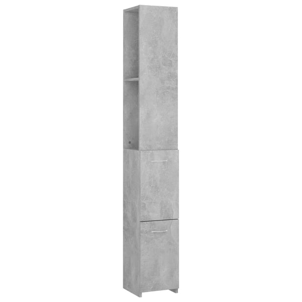 Betongrauer Badezimmerschrank Halie 25x26,5x170cm (Holz)