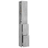Betongrauer Badezimmerschrank Halie 25x26,5x170cm (Holz)