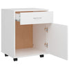 Weißer Rollcontainer Bortica 45x38x54cm (Holz)