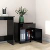 Schwarzer Rollschrank Bortica 45x38x54cm (Holz)
