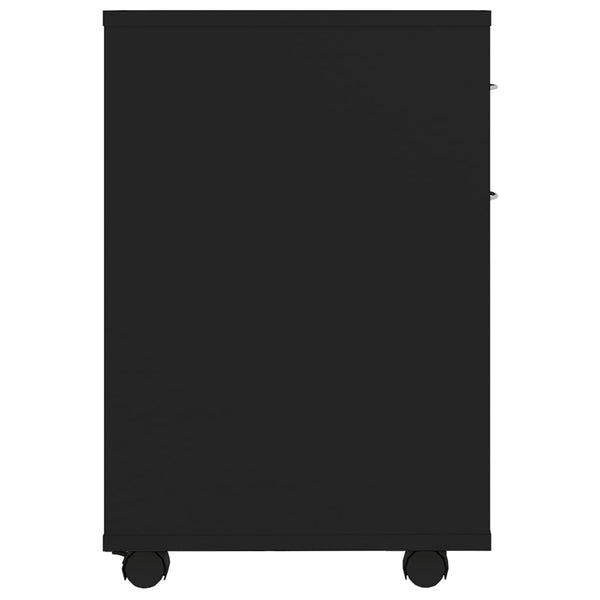 Schwarzer Rollschrank Bortica 45x38x54cm (Holz)