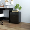 Schwarzer Rollschrank Bortica 45x38x54cm (Holz)